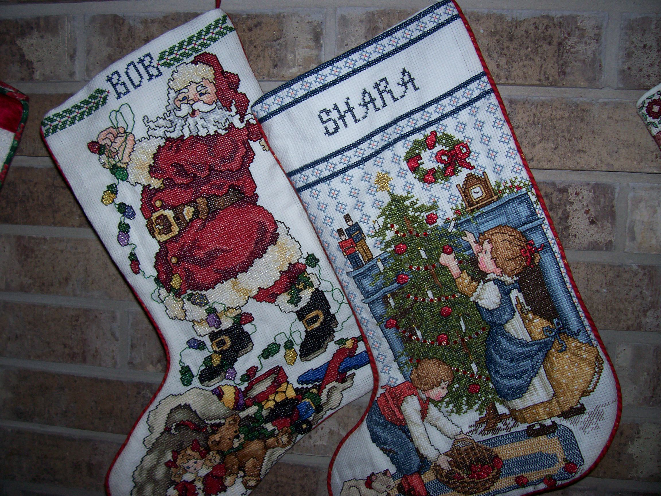 Counted Cross Stitch Christmas Stockings - Quiltingboard ...