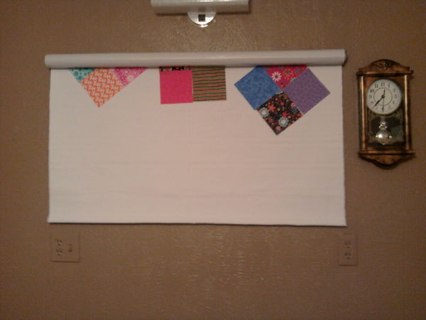 Creating a design wall on a roll up window shade? - Quiltingboard Forums