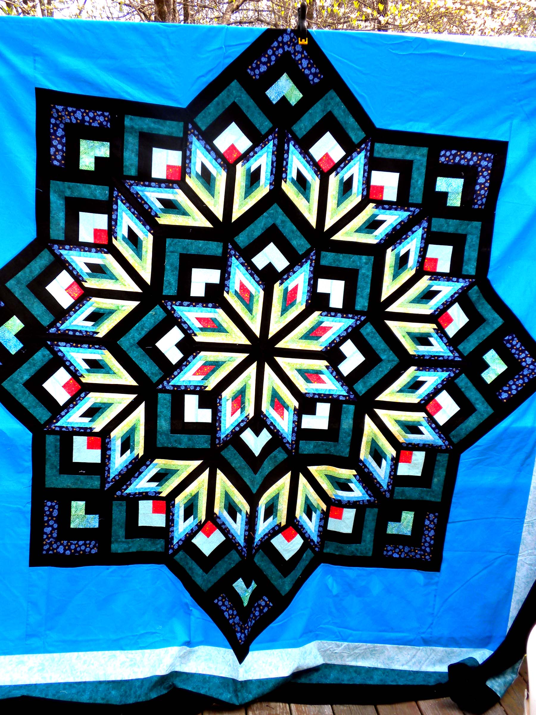 Log Cabin Star Quilt Pattern