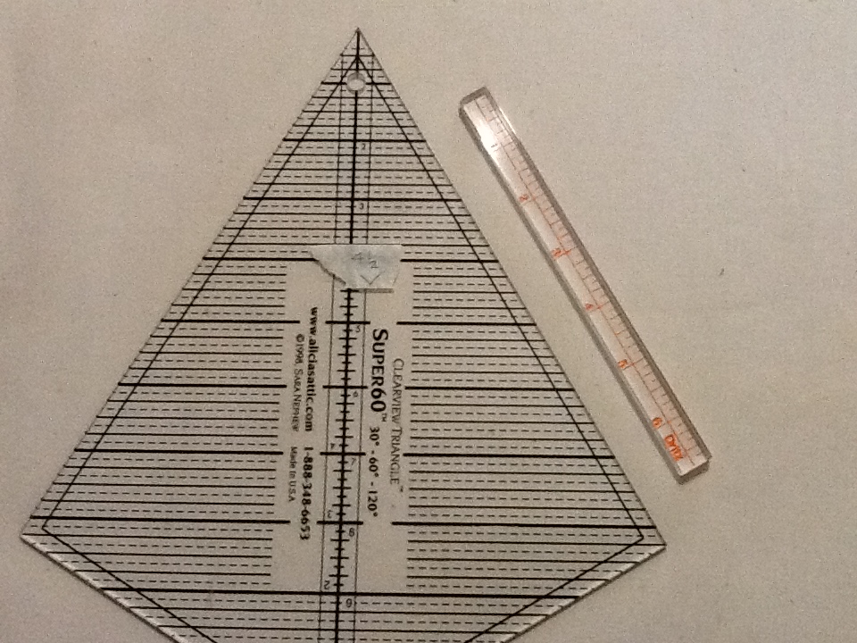 Clearview Triangle Super 60 Degrees Acrylic Ruler: New and Improved