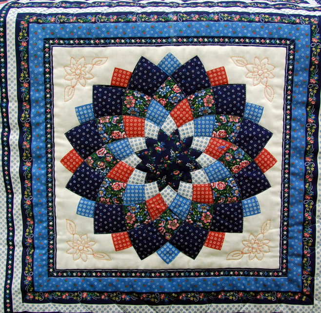 Blue Dahlia Quilt Quiltingboard Forums