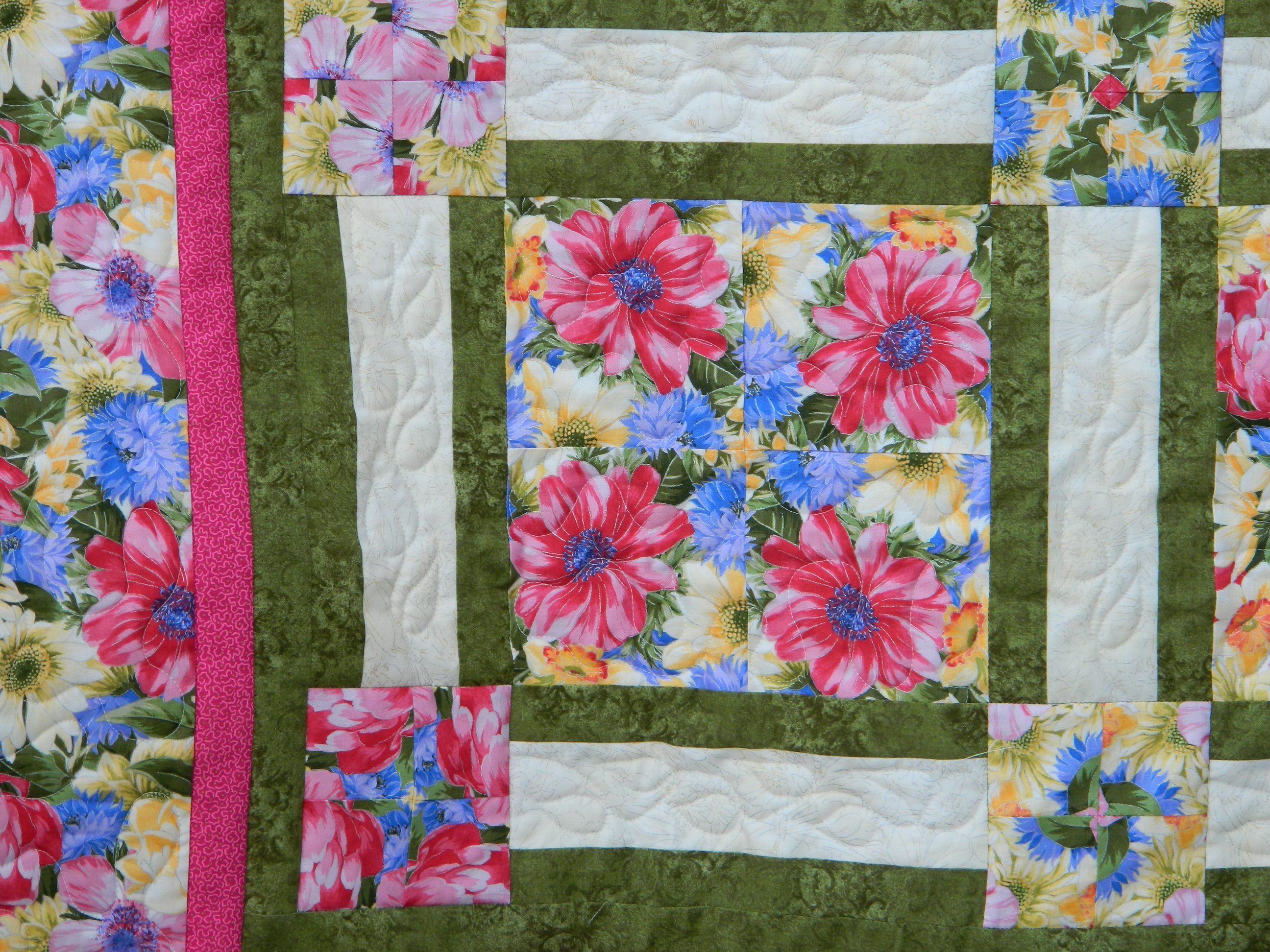 Spring Kaleidoscope Quilt Four Patch Posey