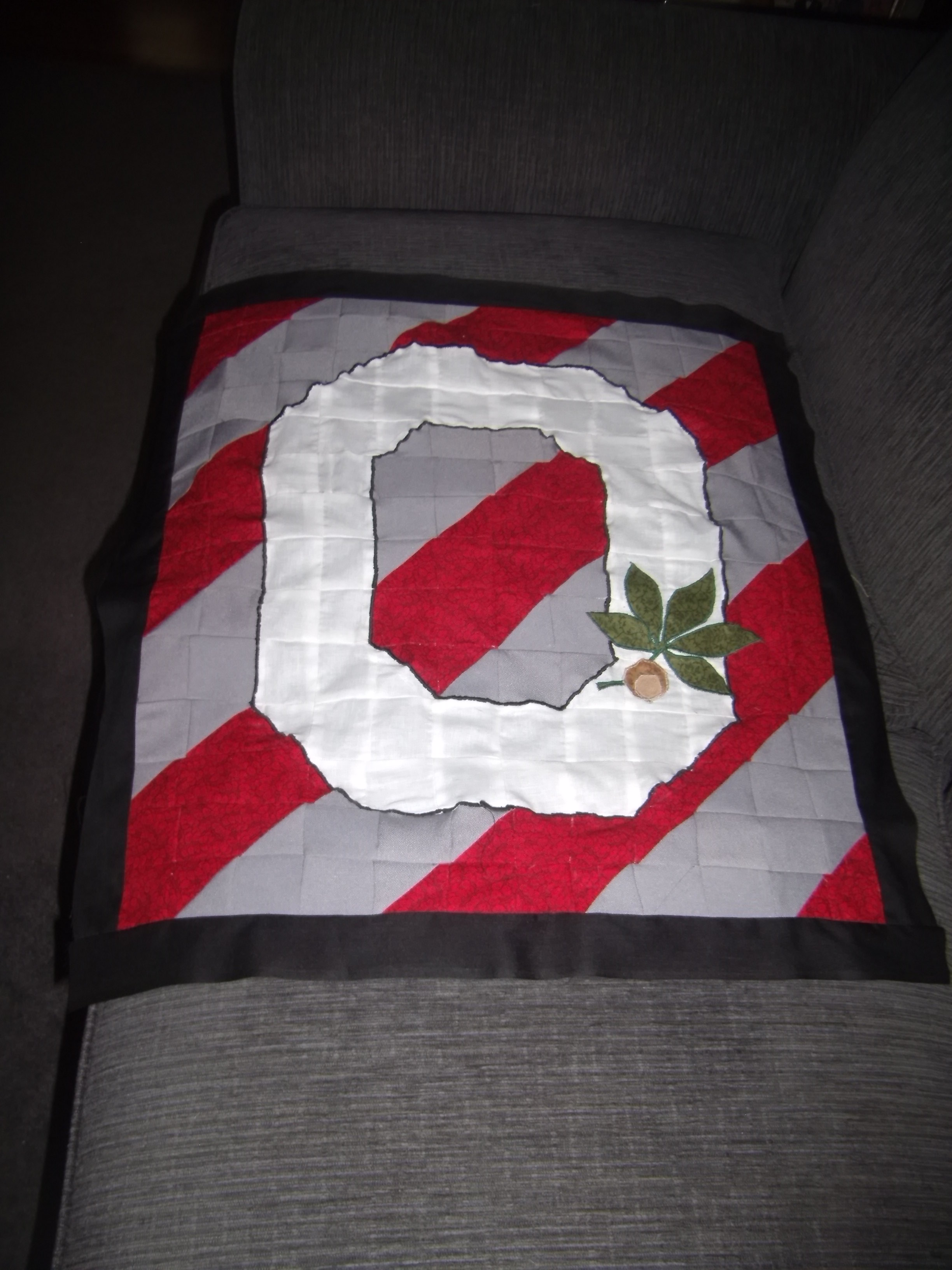 Ohio State Baby Quilt Started Quiltingboard Forums