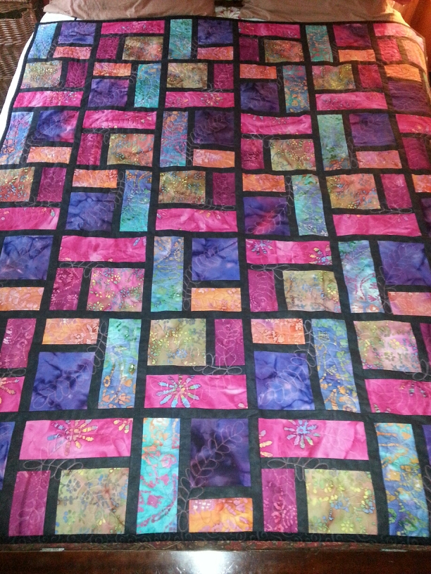 Wedding gift - stained glass quilt