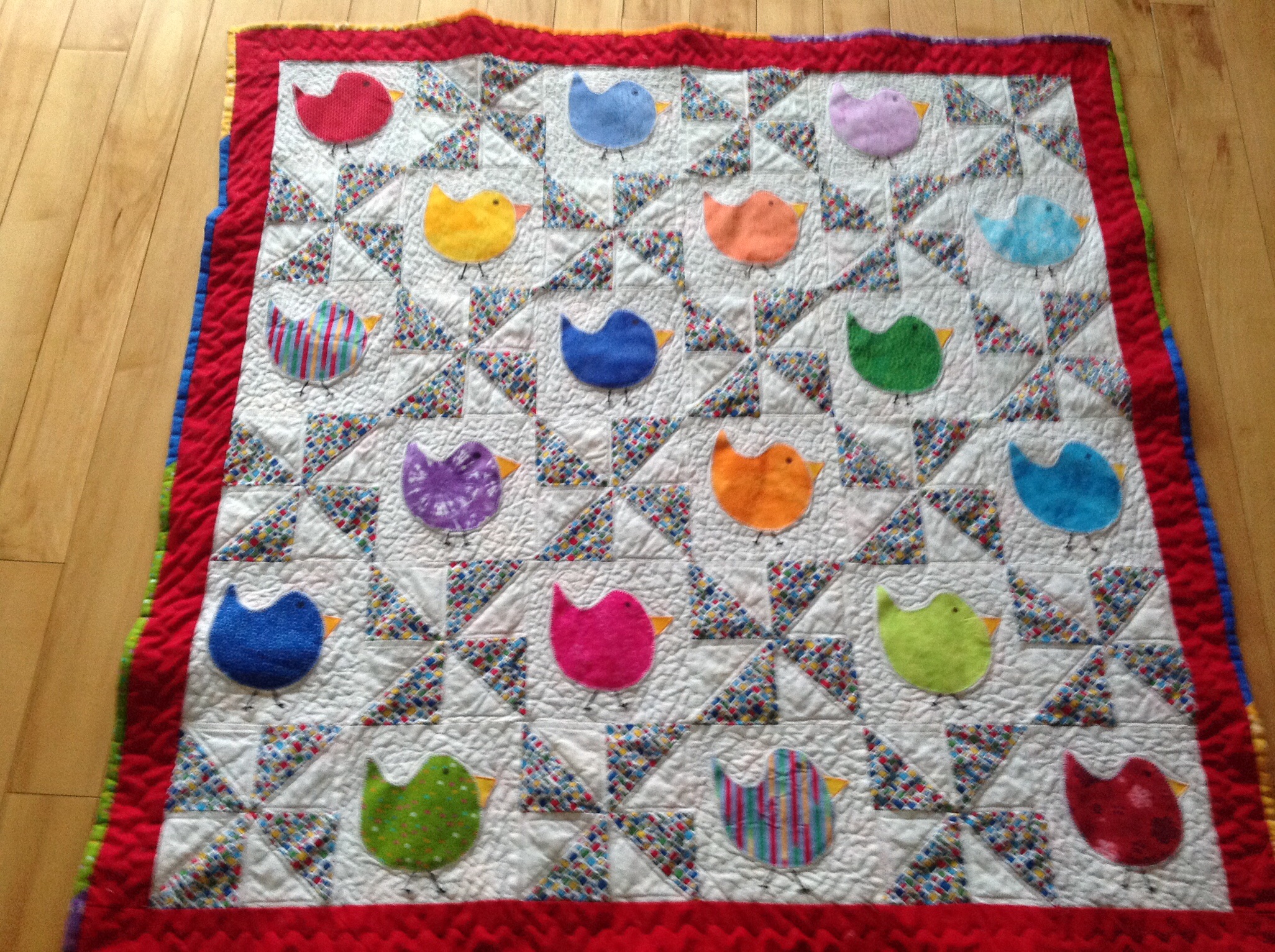 Chubby Chicks Baby Quilt For My Niece Quiltingboard Forums