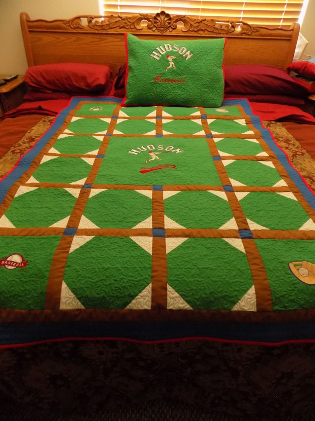 Embroidery Machine Quilted Baseball Quilt Quiltingboard Forums