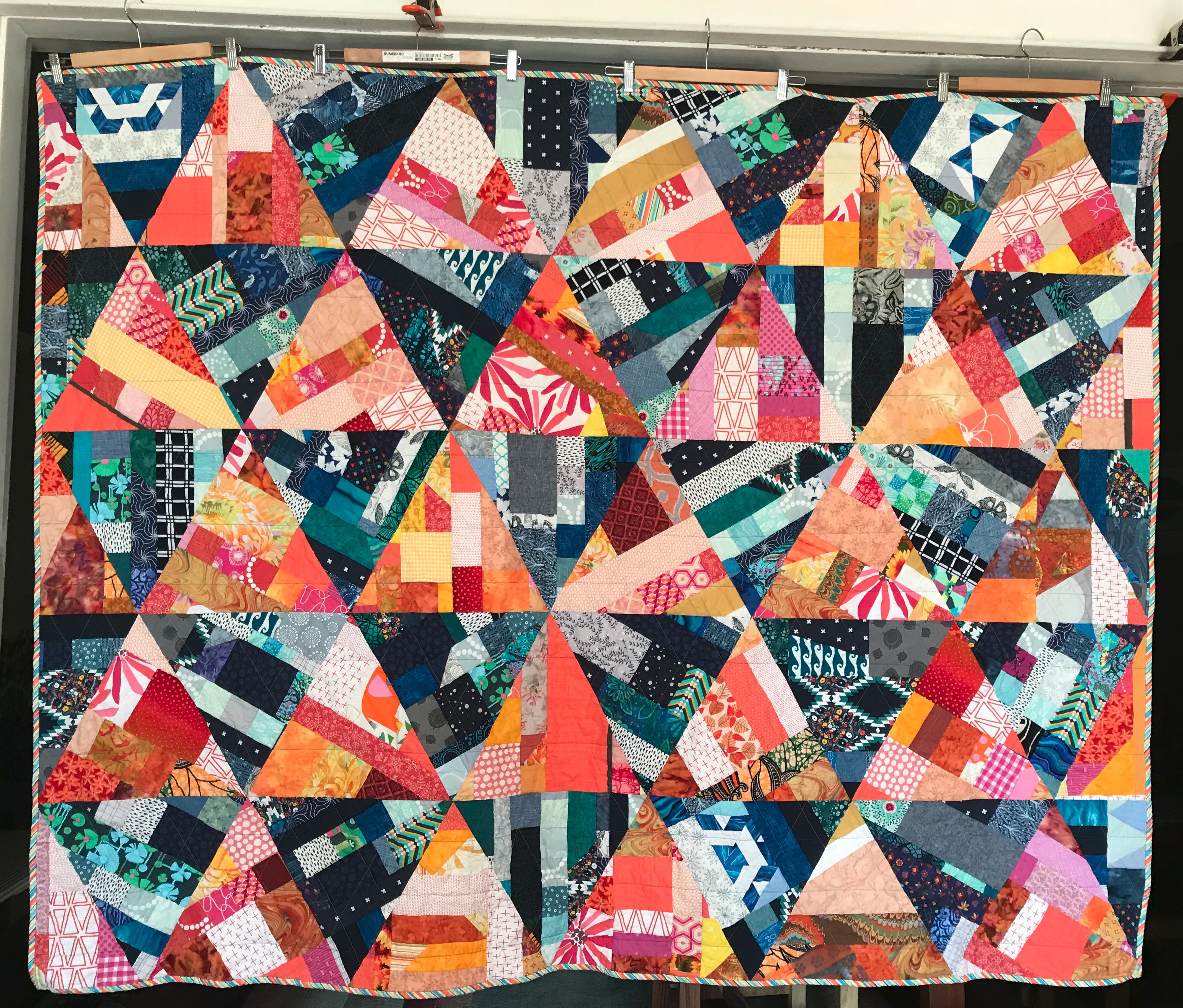 triangle-scrap-quilt-quiltingboard-forums