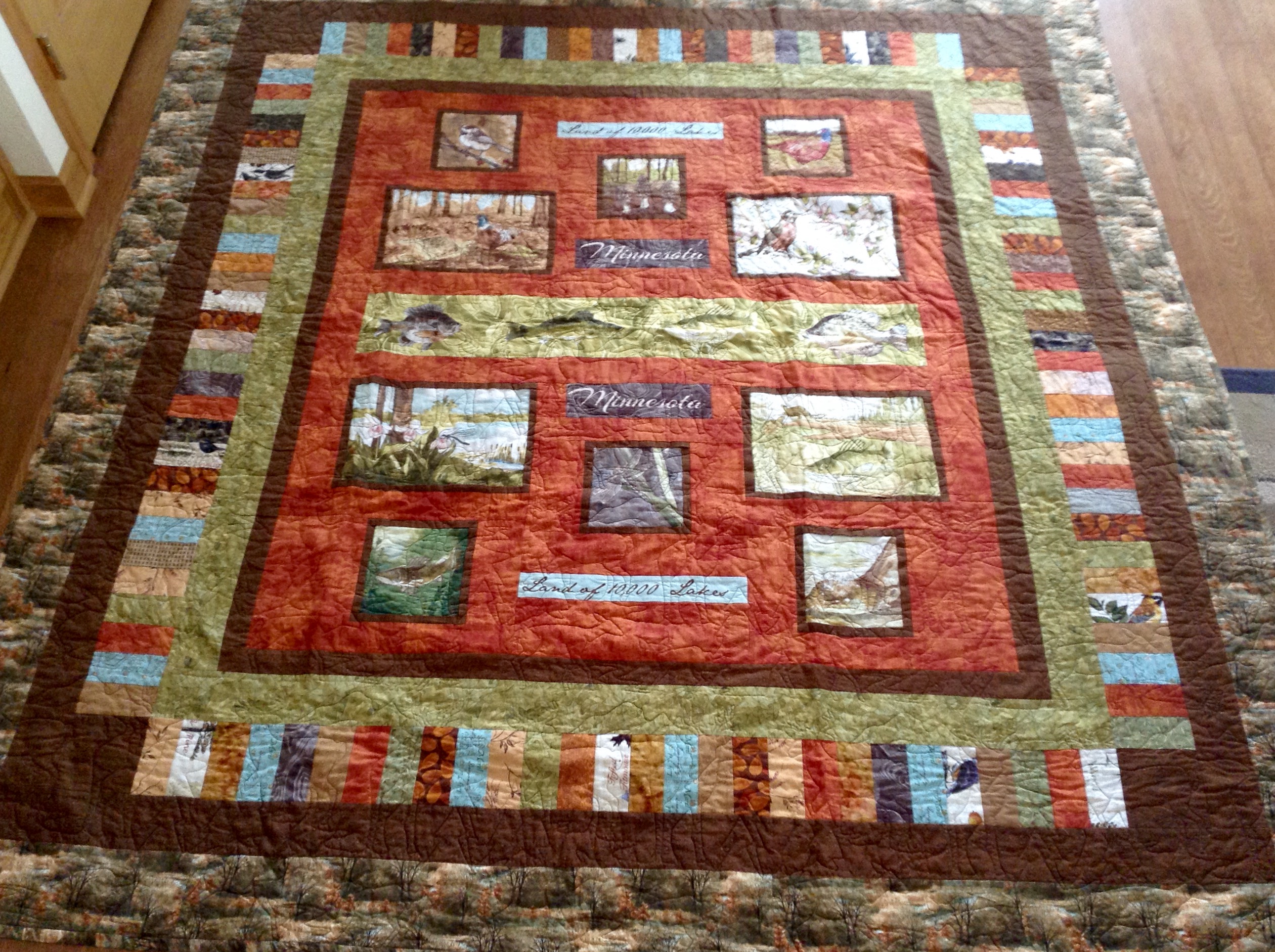 Minnesota theme quilt Quiltingboard Forums