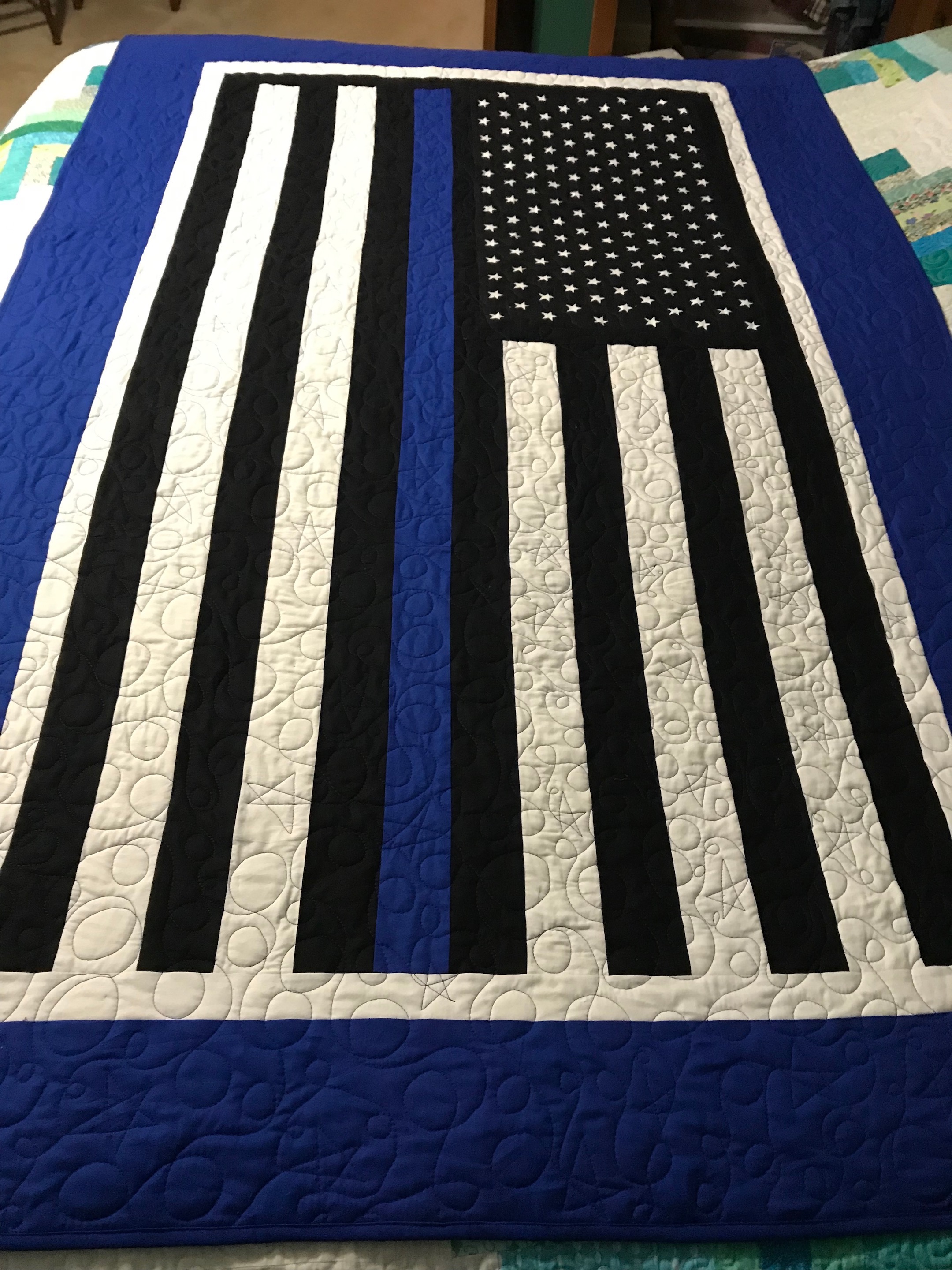 Thin Blue Line Quilt Quiltingboard Forums