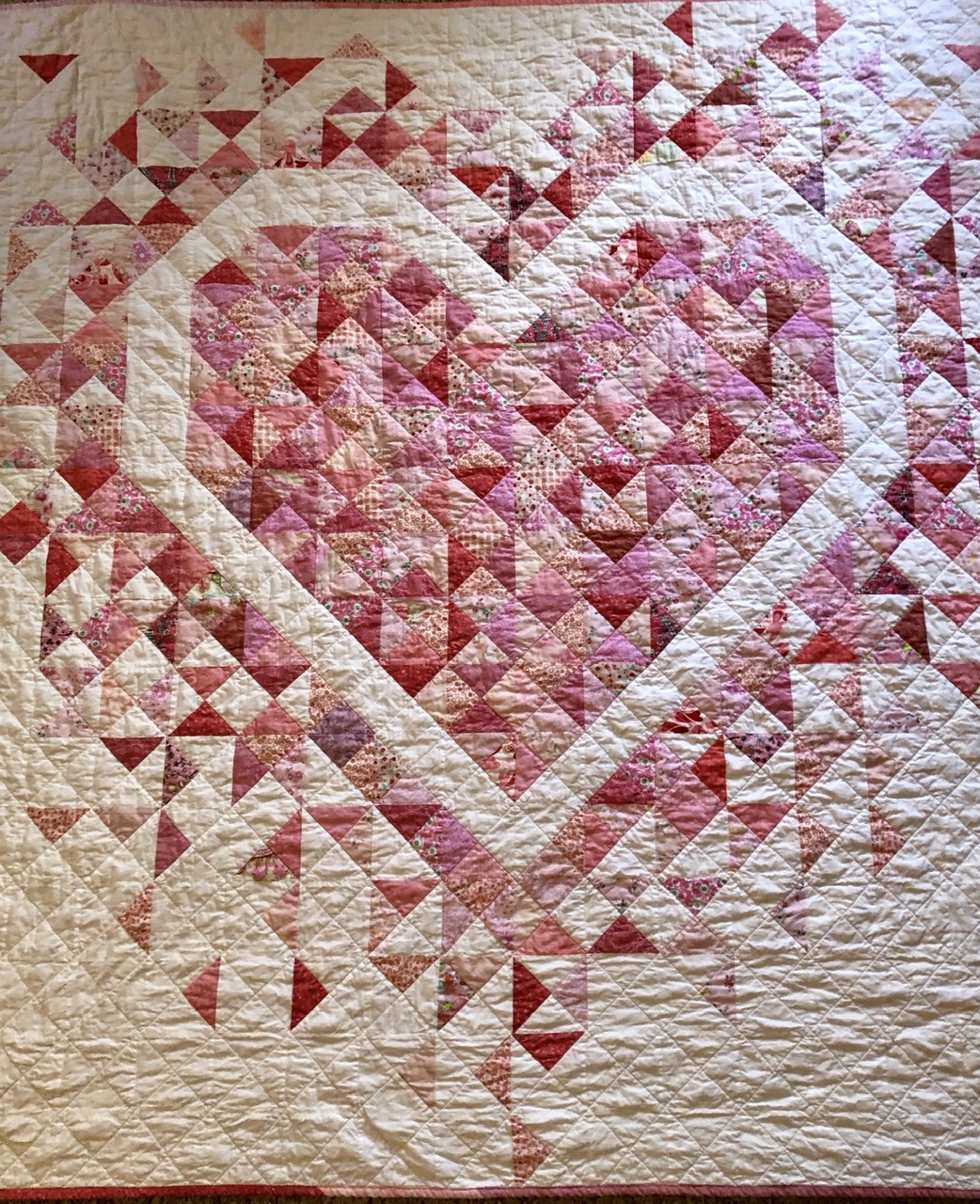 Exploding Heart in pinks - Quiltingboard Forums