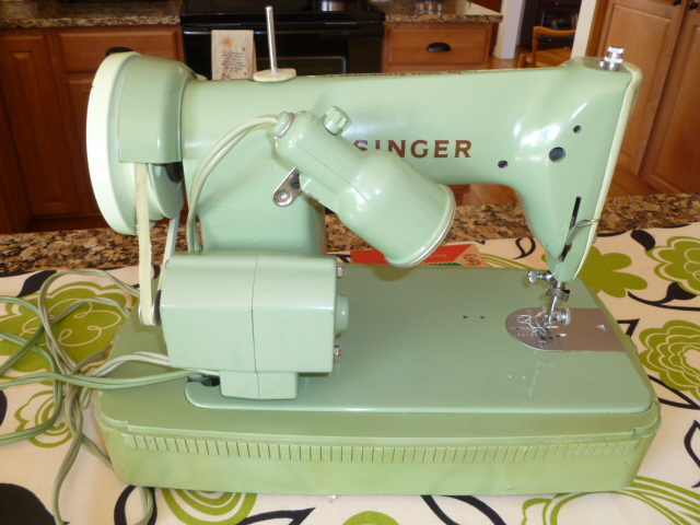 customized 1958 singer 185 my sewing judy found and sent to me