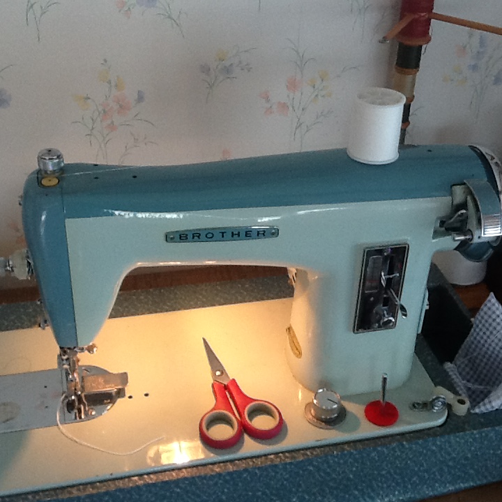 Demonstrating a Vintage Brother Sewing Machine 